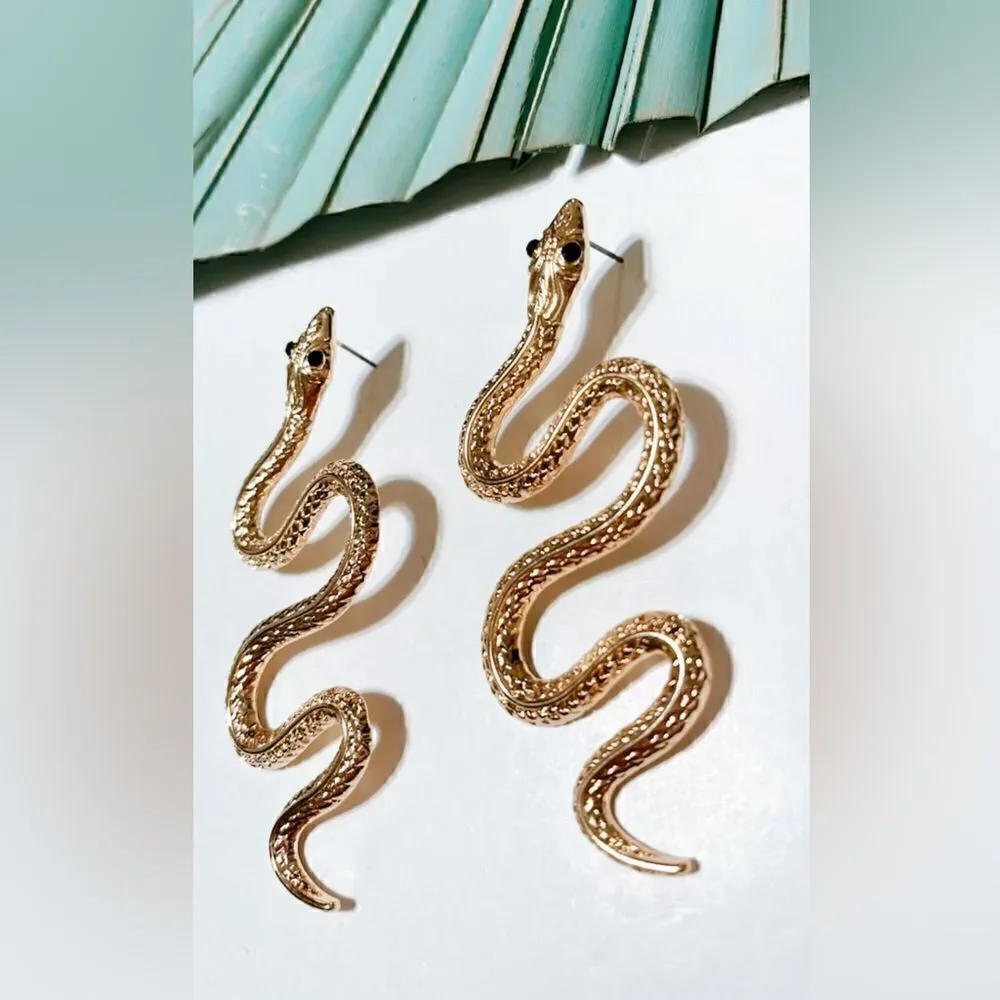 snake dangle earrings S89